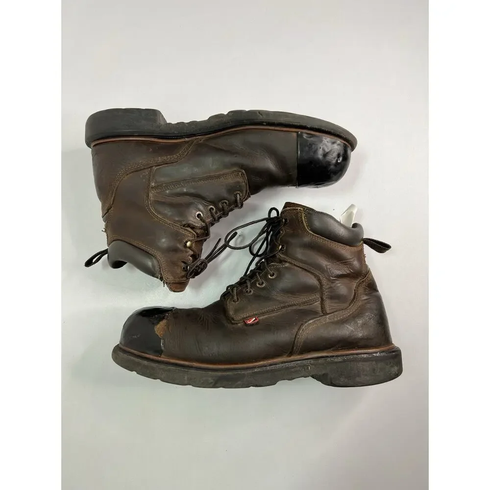Red Wing 2212 Safety Toe Brown Work Boots Men’s Size 12D